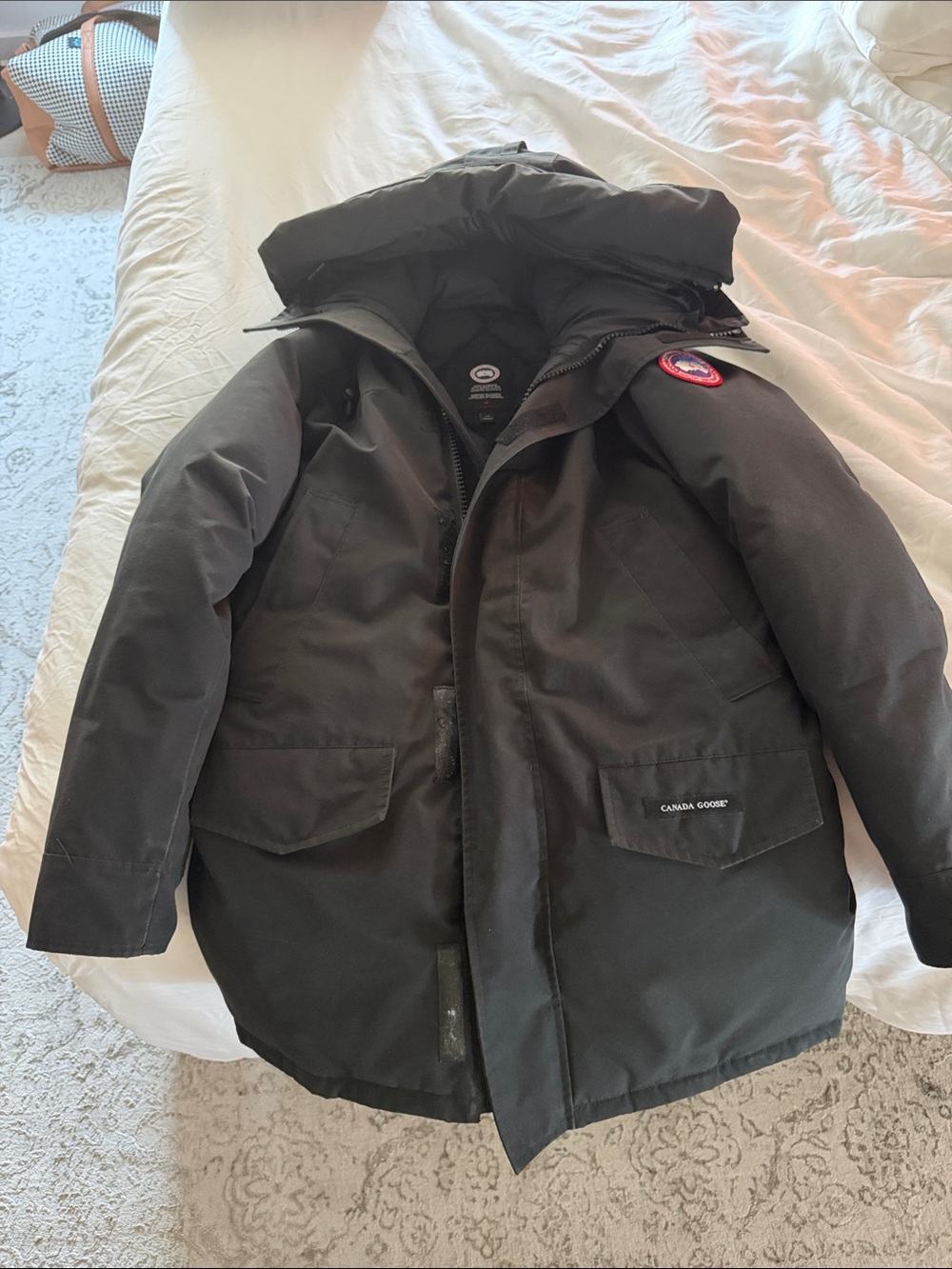 Canada Goose Black Men's Langford Parka with Hood